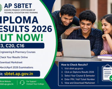 AP SBTET Diploma Results 2026 OUT: Check C23, C20, C16 Marks Online at sbtet.ap.gov.in