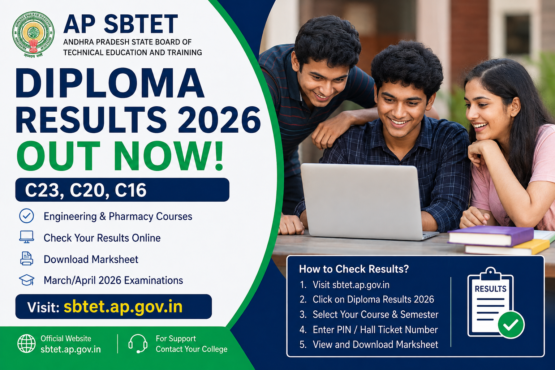 AP SBTET Diploma Results 2026 OUT: Check C23, C20, C16 Marks Online at sbtet.ap.gov.in