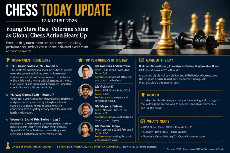 Chess Today Update – 12 August 2026