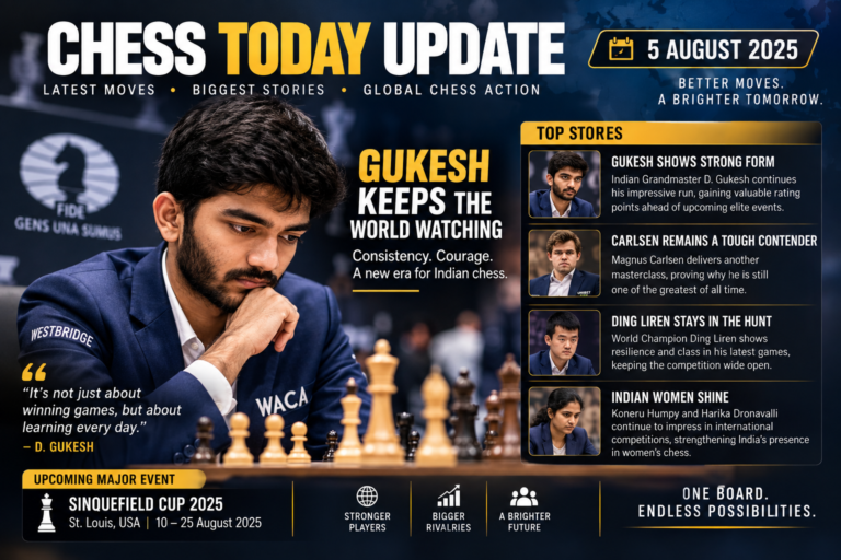 Gukesh Continues His Rise as Global Chess Events Keep Fans on the Edge of Their Seats