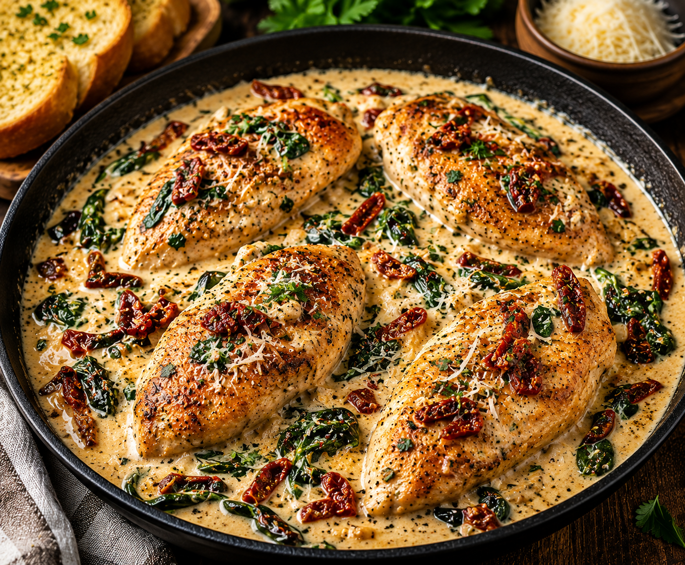 Creamy Tuscan Chicken – A Restaurant-Style Italian Favorite