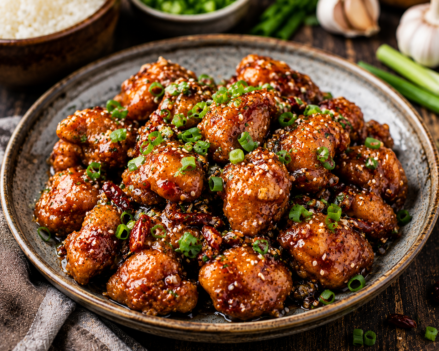 Crispy Honey Garlic Chicken – Sweet, Sticky & Irresistible