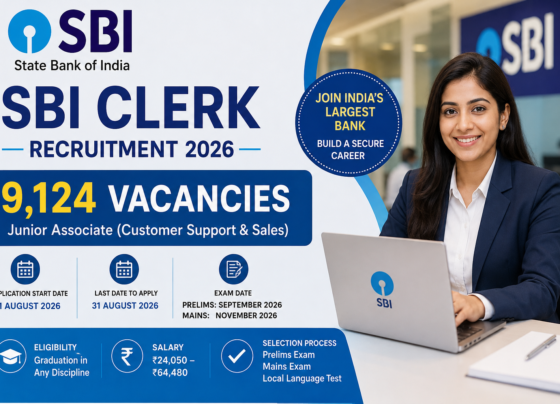 SBI Clerk Recruitment 2026: Apply Online for 9,124 Junior Associate Vacancies, Eligibility, Exam Pattern and Salary