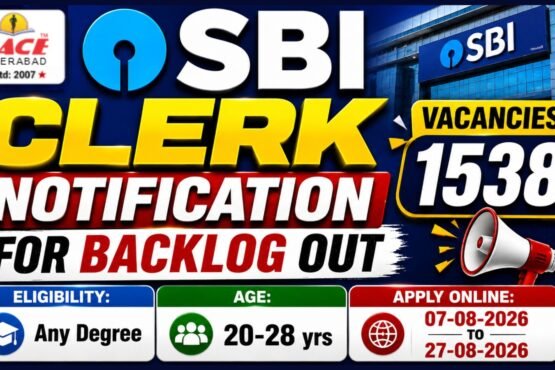 SBI Clerk Recruitment 2026: Online Registration for 1,538 Junior Associate Posts Ends Today