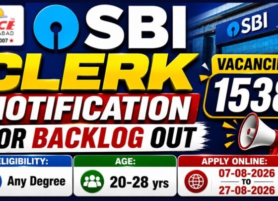 SBI Clerk Recruitment 2026: Online Registration for 1,538 Junior Associate Posts Ends Today