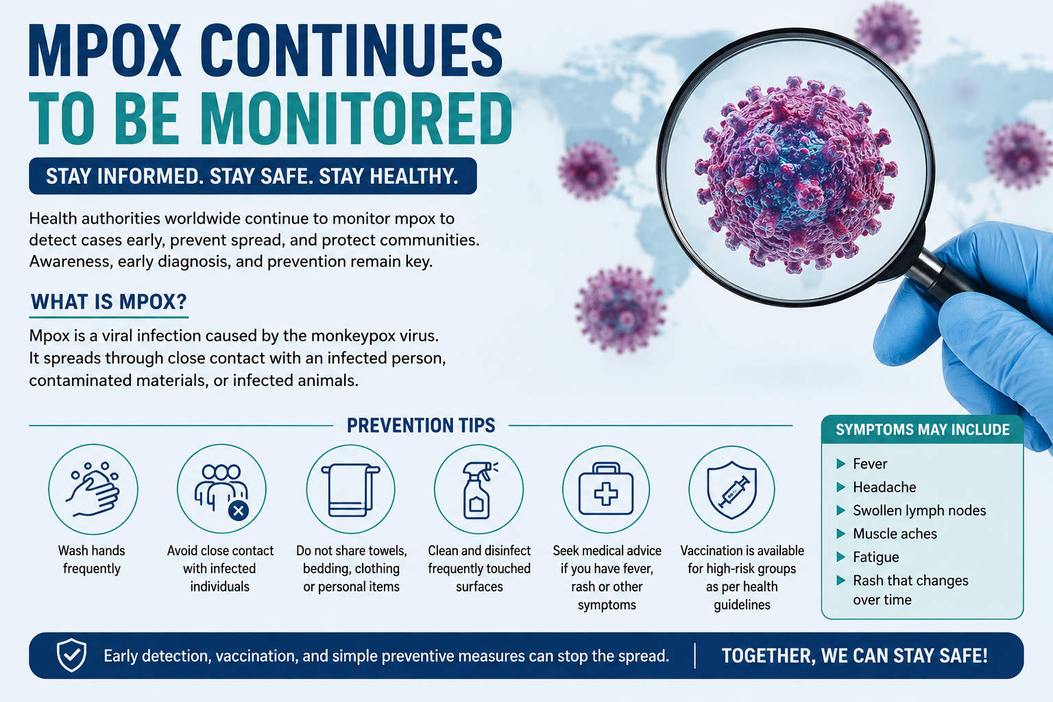 Mpox Continues to Be Monitored: Global Health Experts Urge Awareness, Early Detection, and Prevention