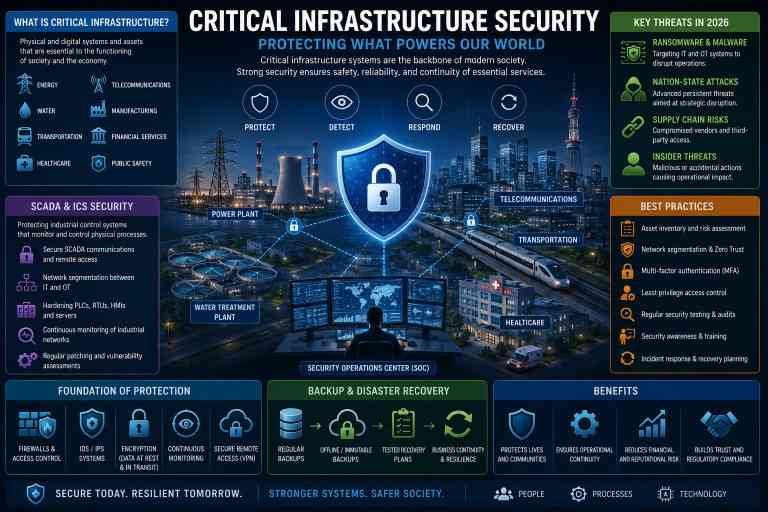 Critical Infrastructure Security in 2026: Protecting Essential Services from Evolving Cyber Threats