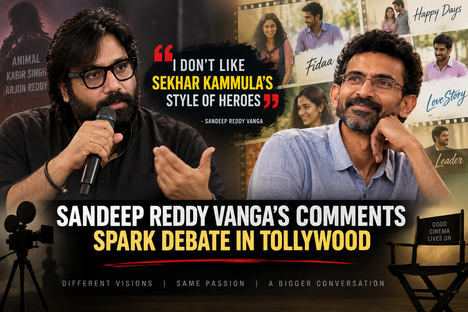 Sandeep Reddy Vanga Comments on Sekhar Kammula Heroes Spark Debate Online