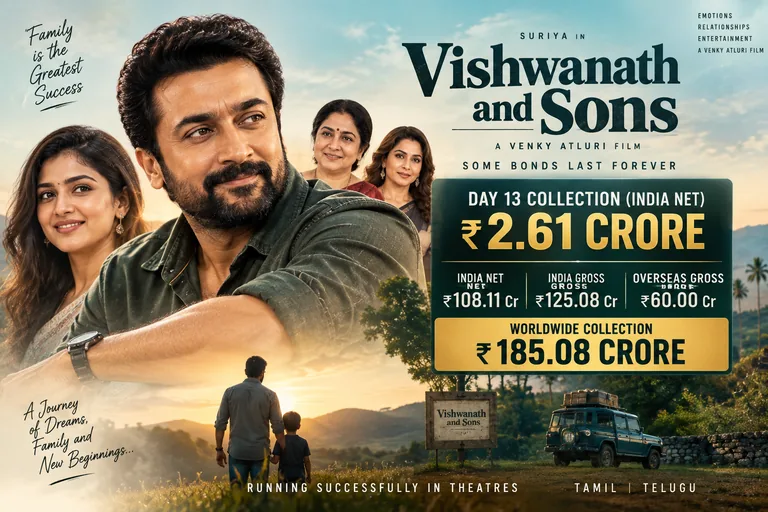 Vishwanath and Sons Box Office Collection Day 13: Suriya Film Reaches Rs 185.08 Crore Worldwide