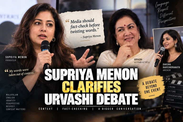 Supriya Menon Clarifies Urvashi Debate: What She Actually Meant About English
