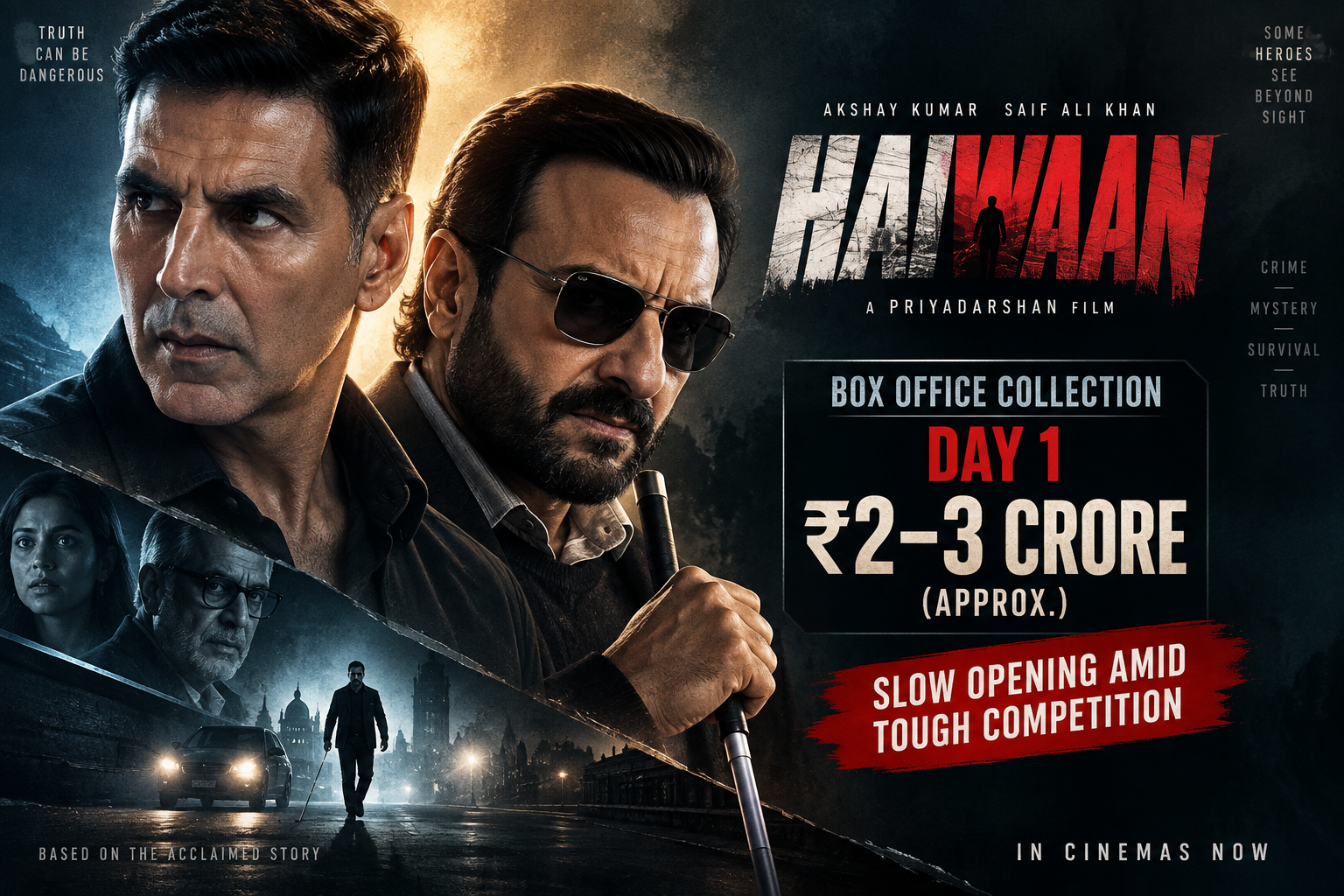 Haiwaan Box Office Collection Day 1: Akshay Kumar and Saif Ali Khan Film Opens Slowly