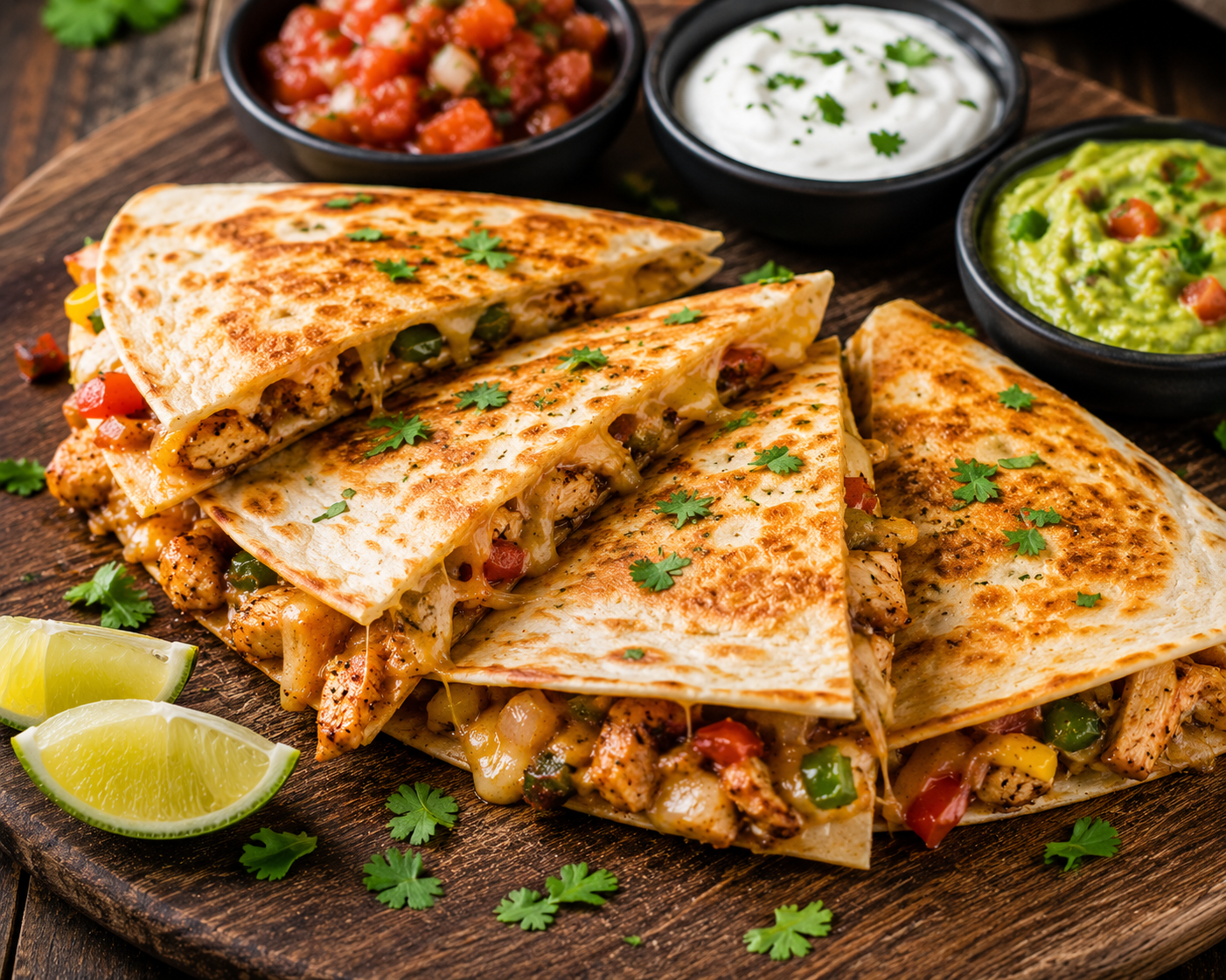 Cheesy Chicken Quesadilla – Crispy, Juicy & Loaded With Flavor