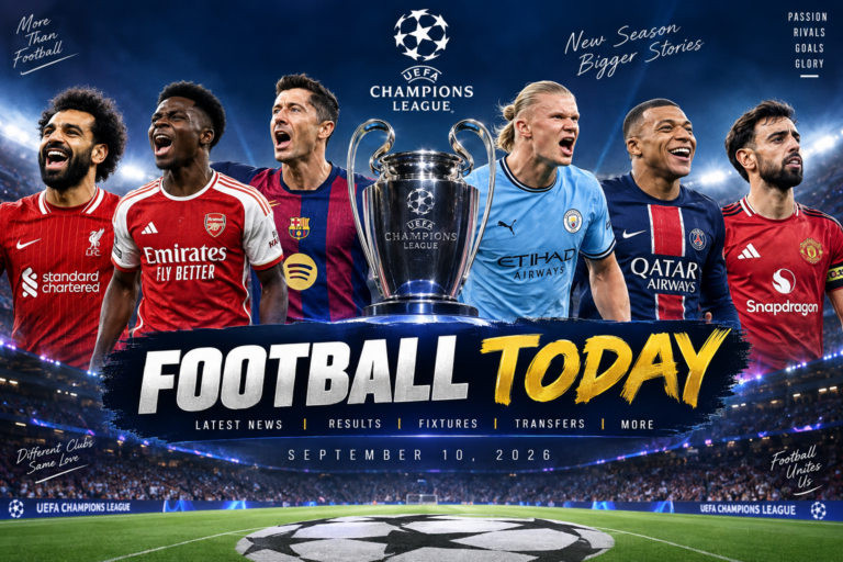 Latest News, Champions League Results and Key Fixtures – September 10, 2026