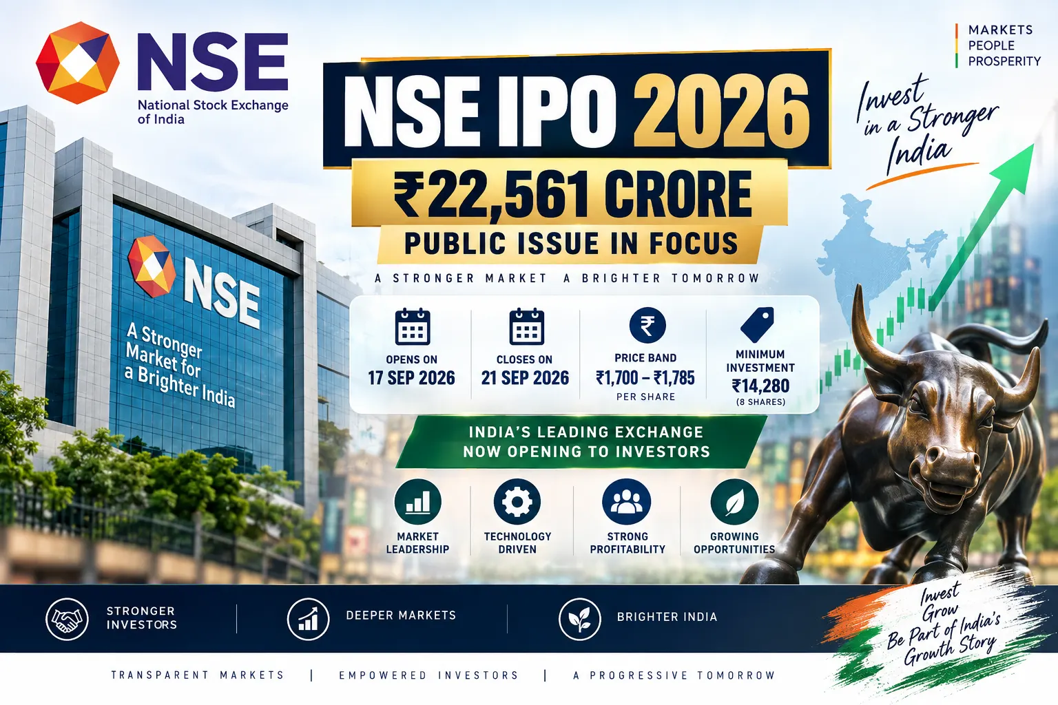 NSE IPO 2026: ₹22,561 Crore Public Issue in Focus as Subscription Opens September 17