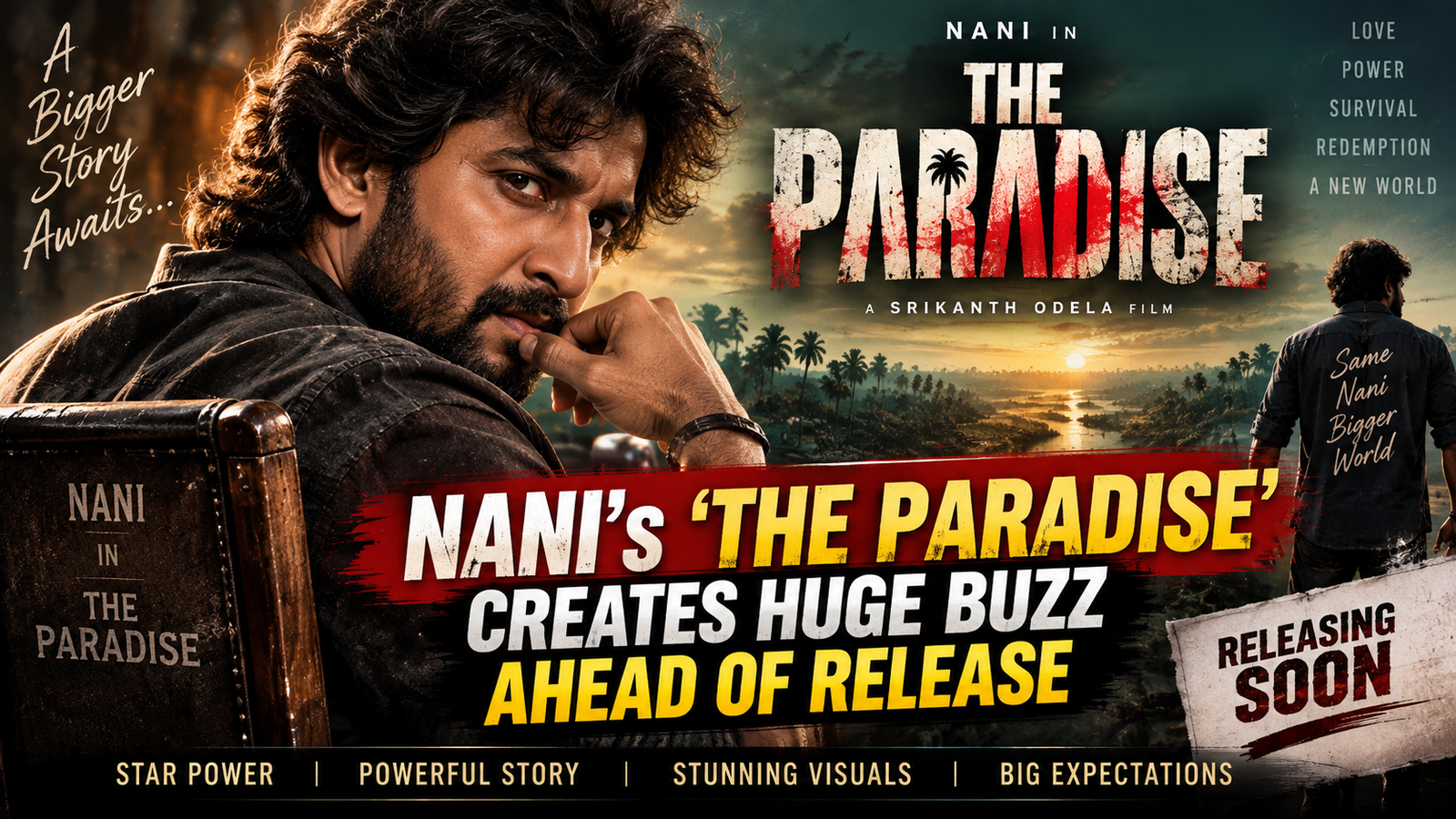 Nani’s ‘The Paradise’ Creates Huge Buzz Ahead of Release