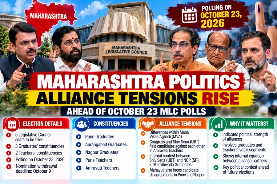 Maharashtra Politics: Alliance Tensions Rise Ahead of October 23 MLC Polls