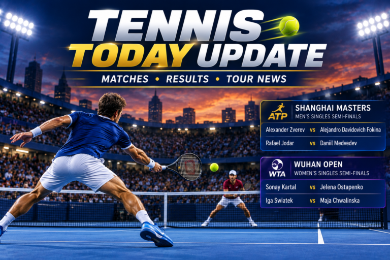 Tennis Today Update: Latest ATP Shanghai Masters and WTA Wuhan Open News – October 17, 2026