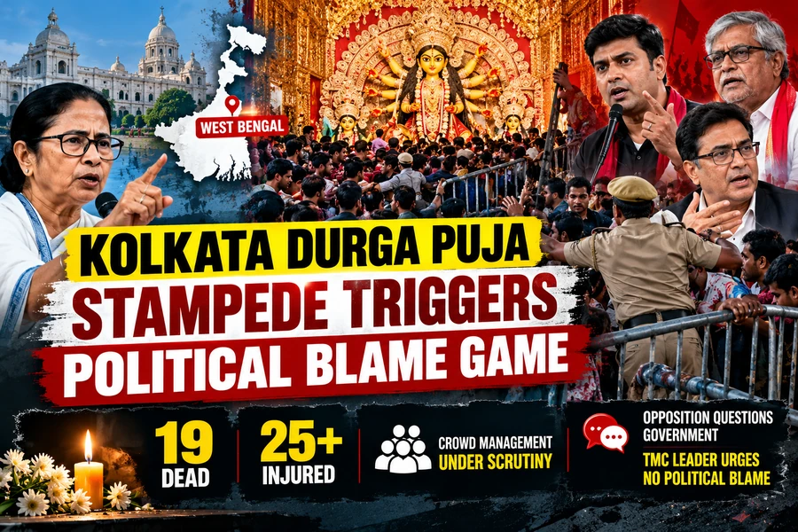 West Bengal Political News Today: Kolkata Stampede Triggers Political Blame Game After 19 Deaths