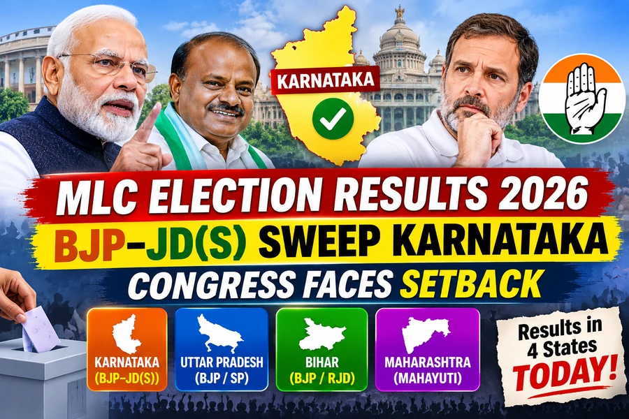 Karnataka MLC Election Results 2026: BJP–JD(S) Alliance Sweeps All Four Seats as Congress Faces Setback Across Four States