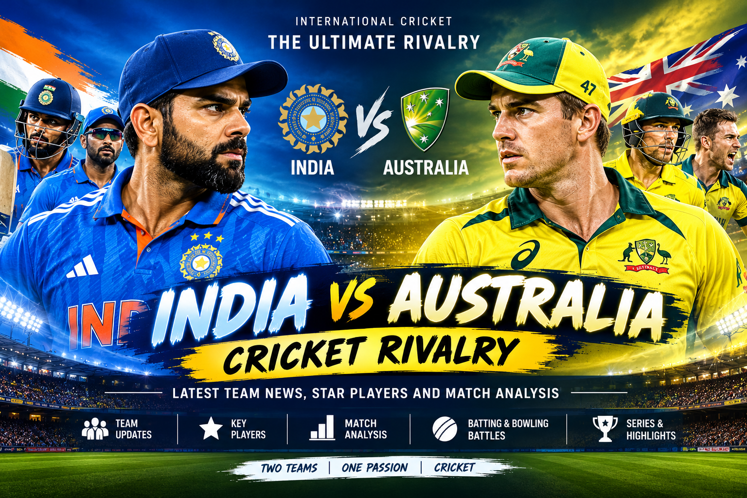 India vs Australia Cricket Rivalry: Latest Team News, Star Players and Match Analysis